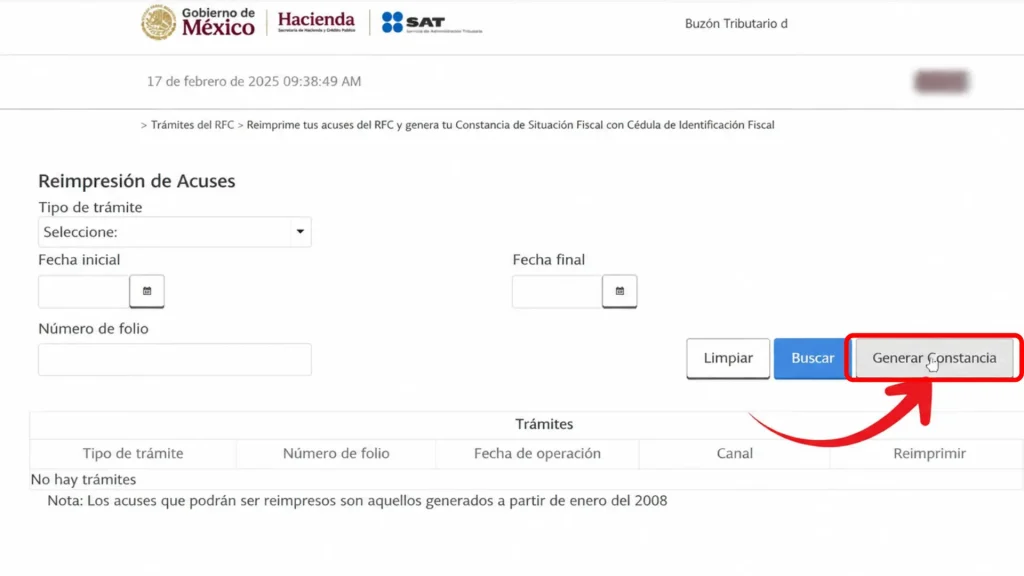 Constancia De Situación Fiscal