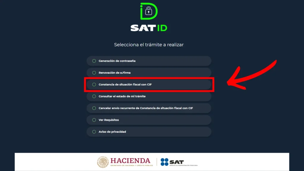 Constancia de Situación Fiscal