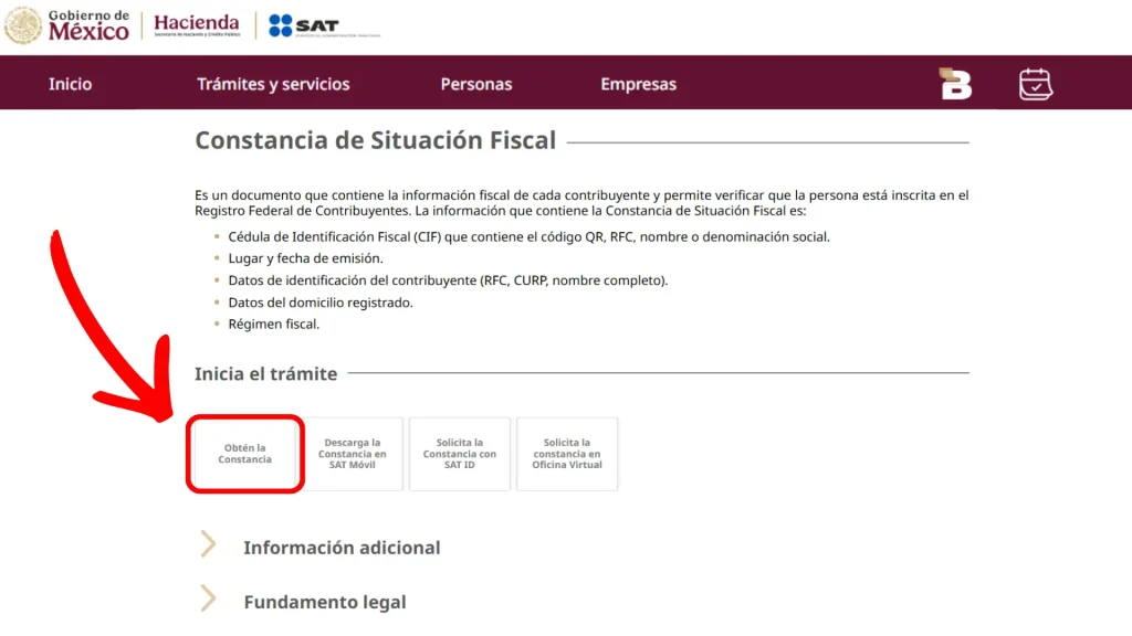 Constancia De Situación Fiscal